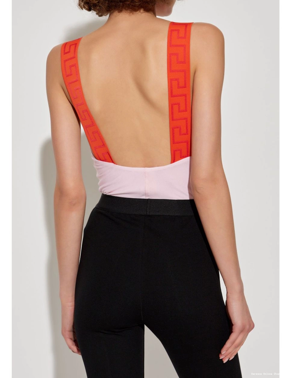 Affordable Women Border Greca bodysuit Versace 0730